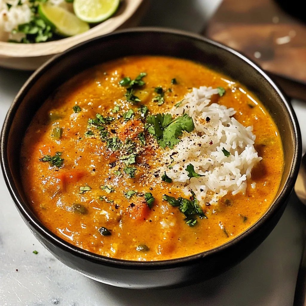 Cremiges Indisches Kürbis-Curry