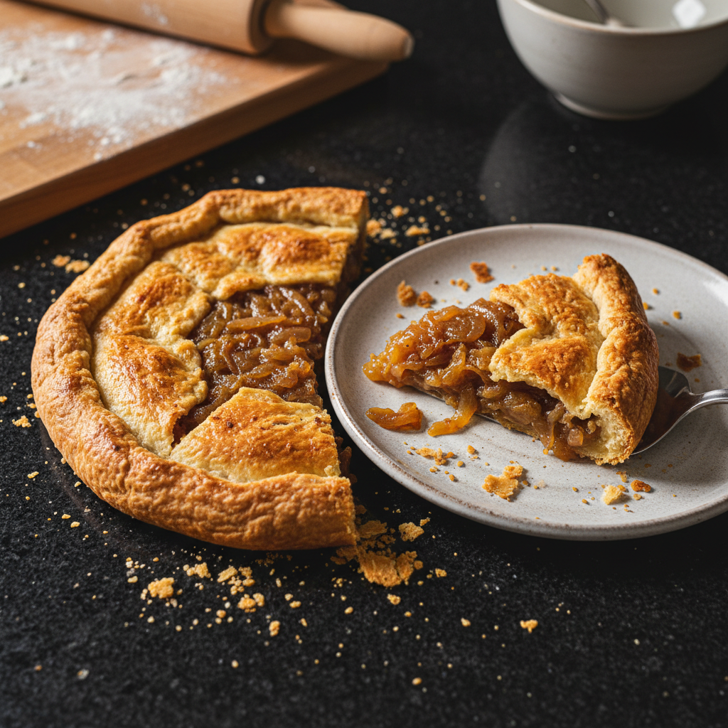 Süße Karamellisierte Zwiebel Tarte