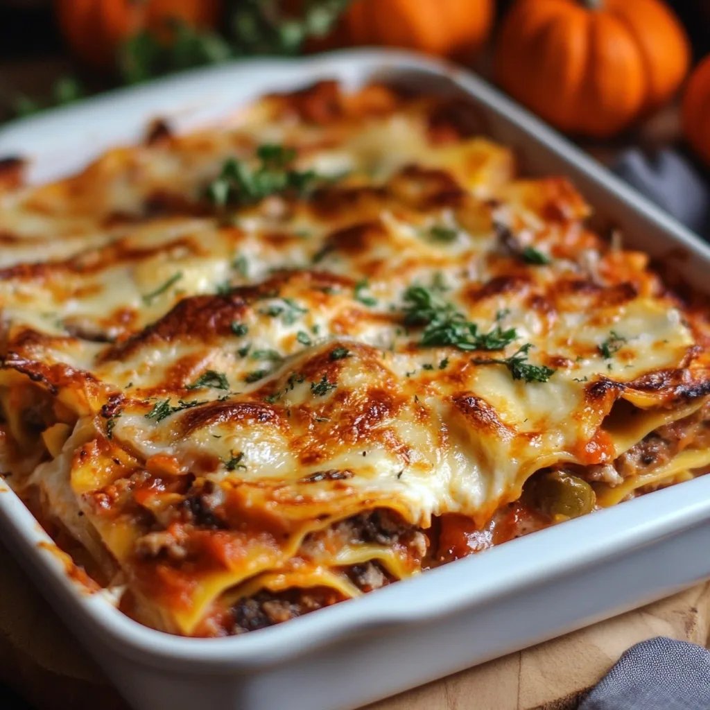 Kürbislasagne – Herbstliches Rezeptgenuss