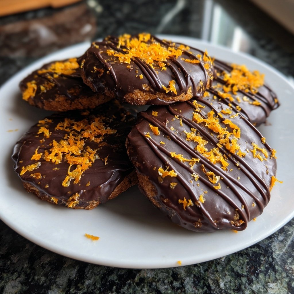 Schoko-Orange-Plätzchen mit Zartbitterschokolade​