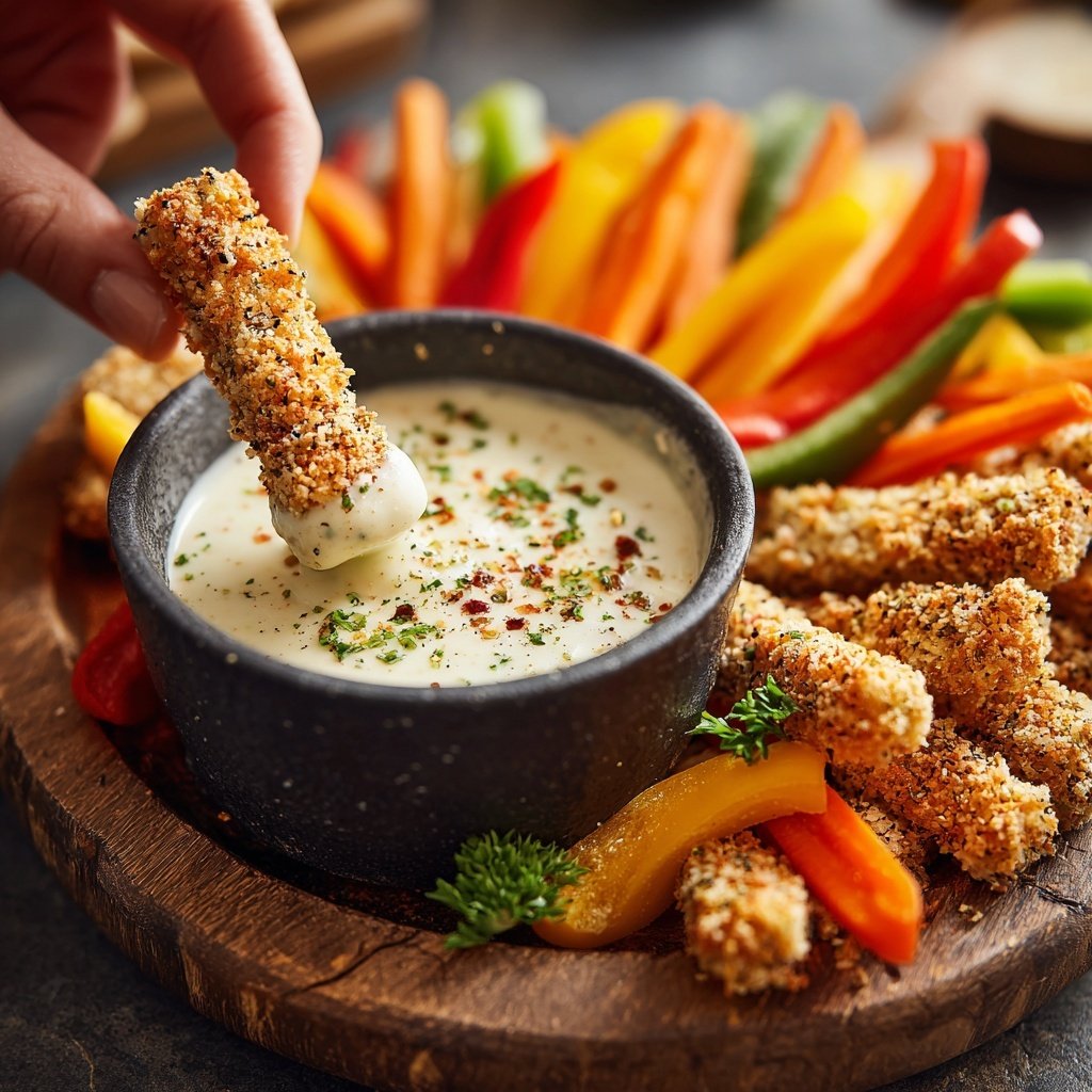 Fondue Beilage marinierte Gemüsesticks