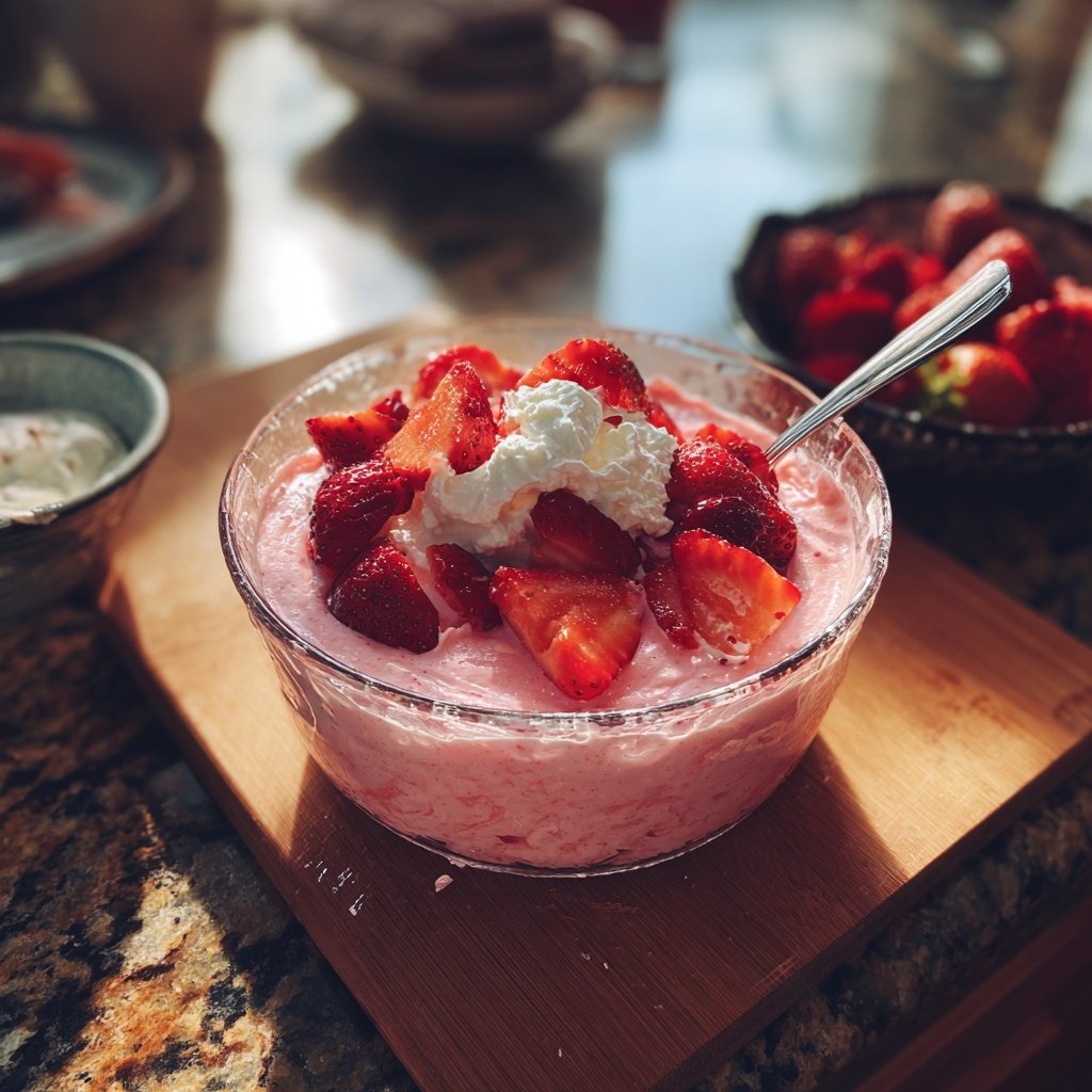 Schnelle Erdbeer-Mousse