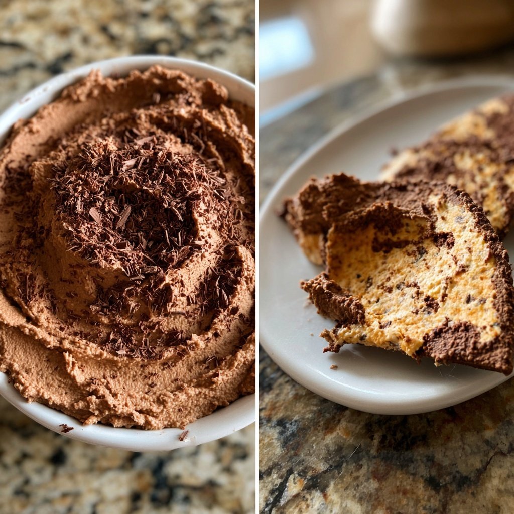 Schokoladen Hummus Kichererbsen Dip