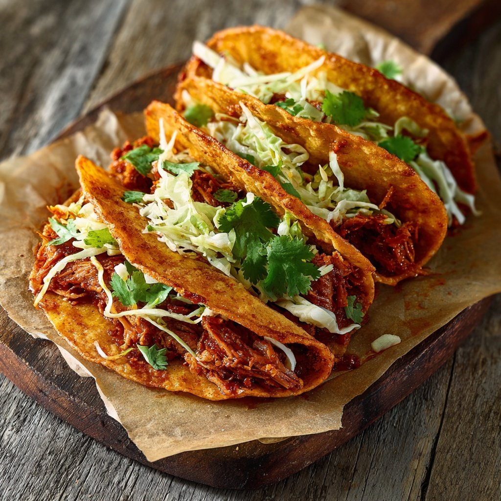 Koreanischer Gochujang Tacos knuspriges Schweinefleisch