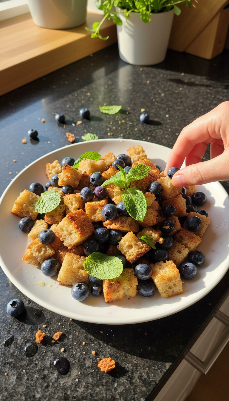 Heidelbeer Minz Sauerteig Salat​