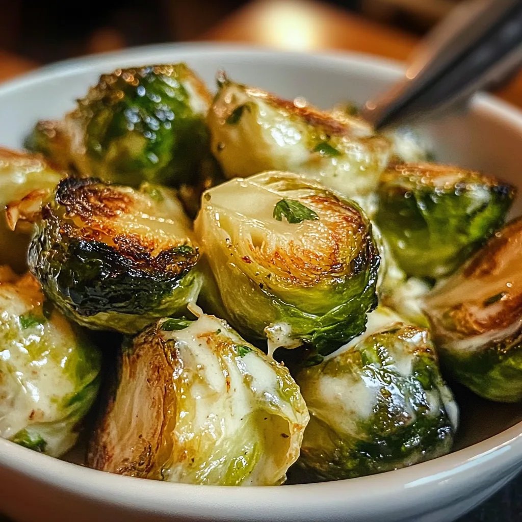 Cremig gebackener Rosenkohl