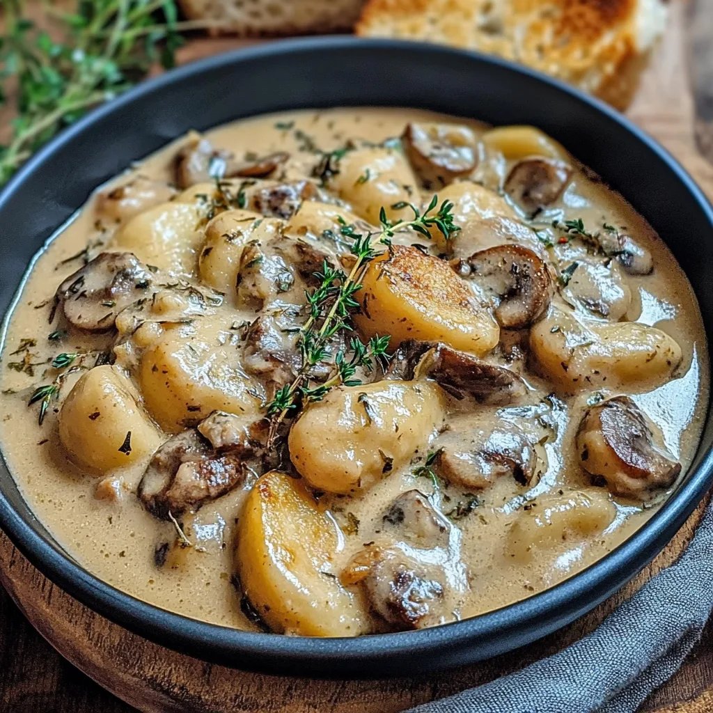 Gnocchi Rezept: Cremige Pilz Pfanne