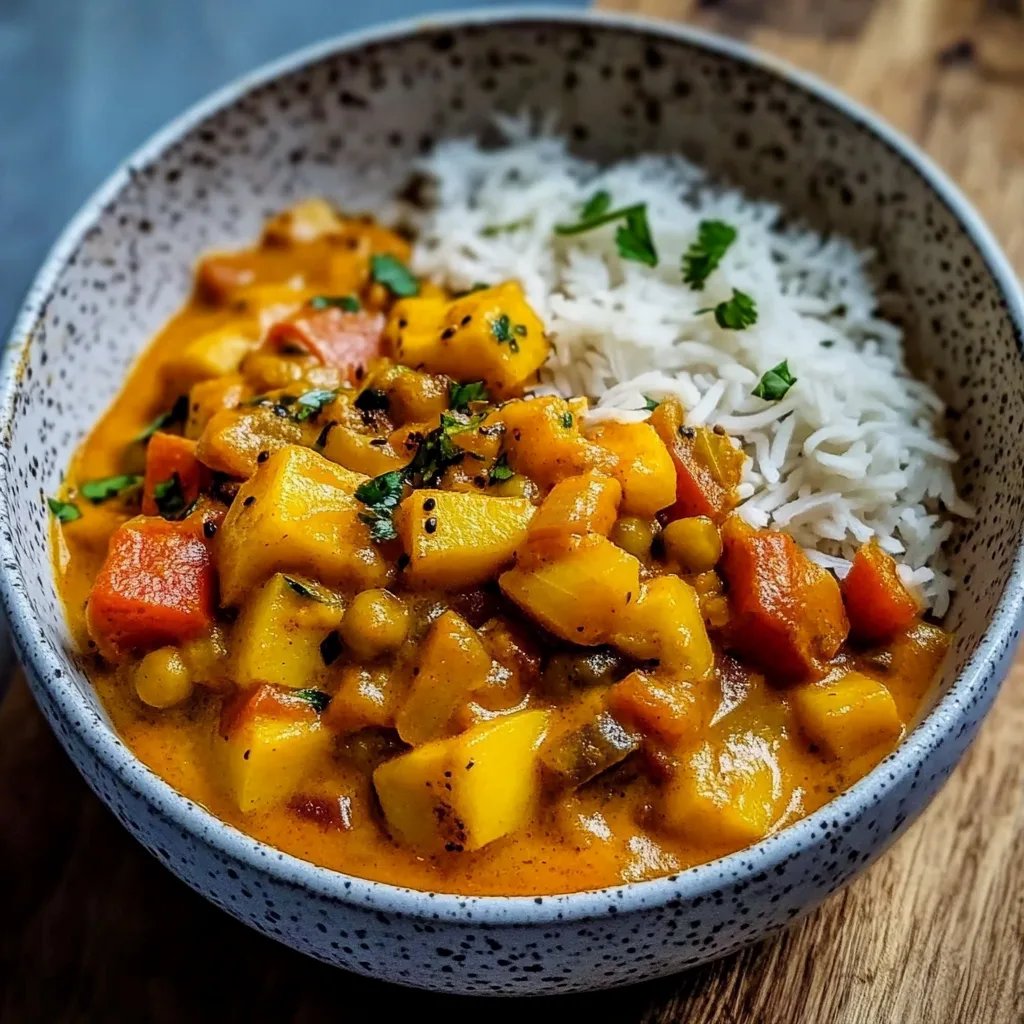 Kürbis-Curry mit Kokosmilch
