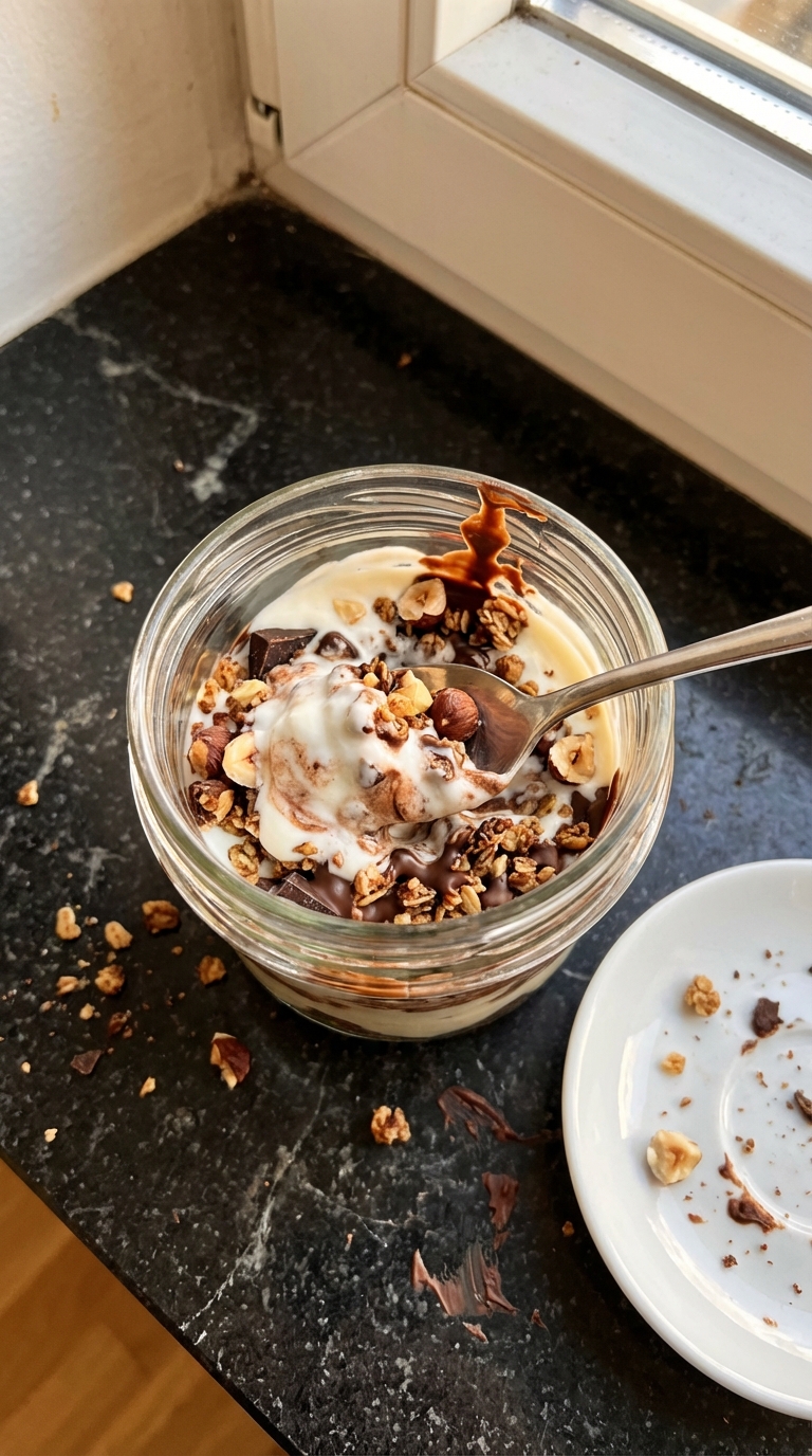 Nussige Joghurt Schoko Becher​