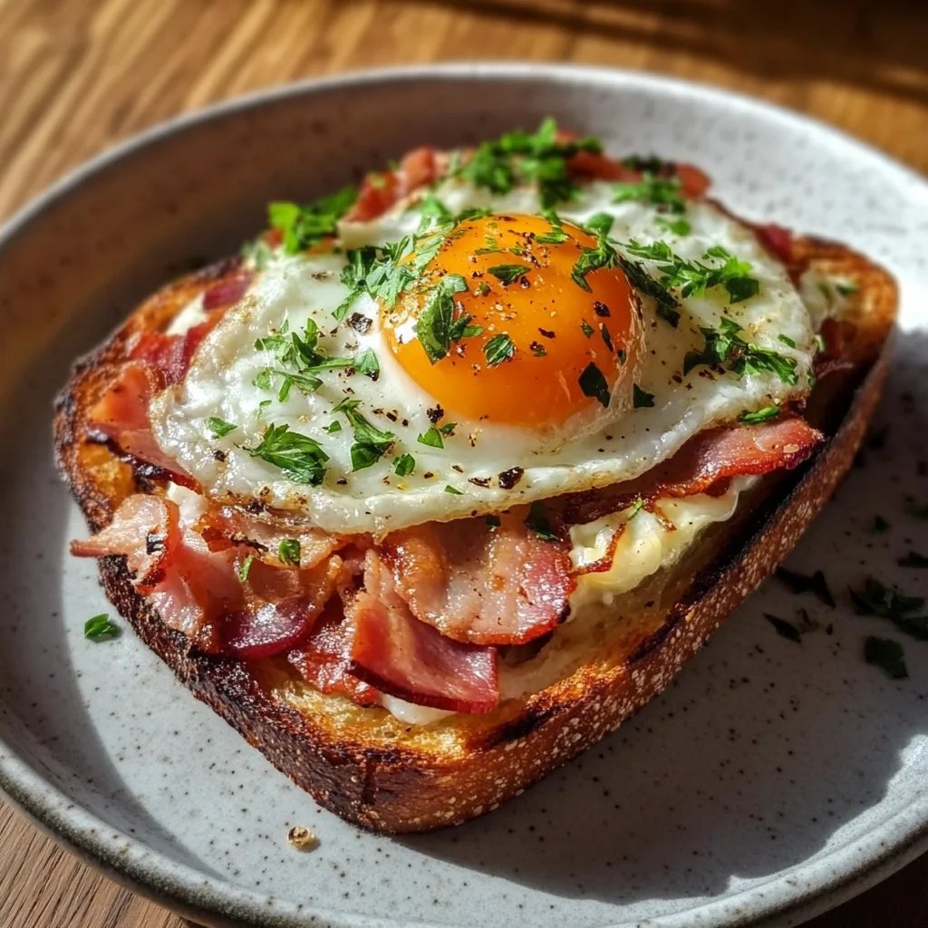 Rustikaler Bacon & Ei Toast-Teller: Ein Unglaubliches Ultimatives Rezept