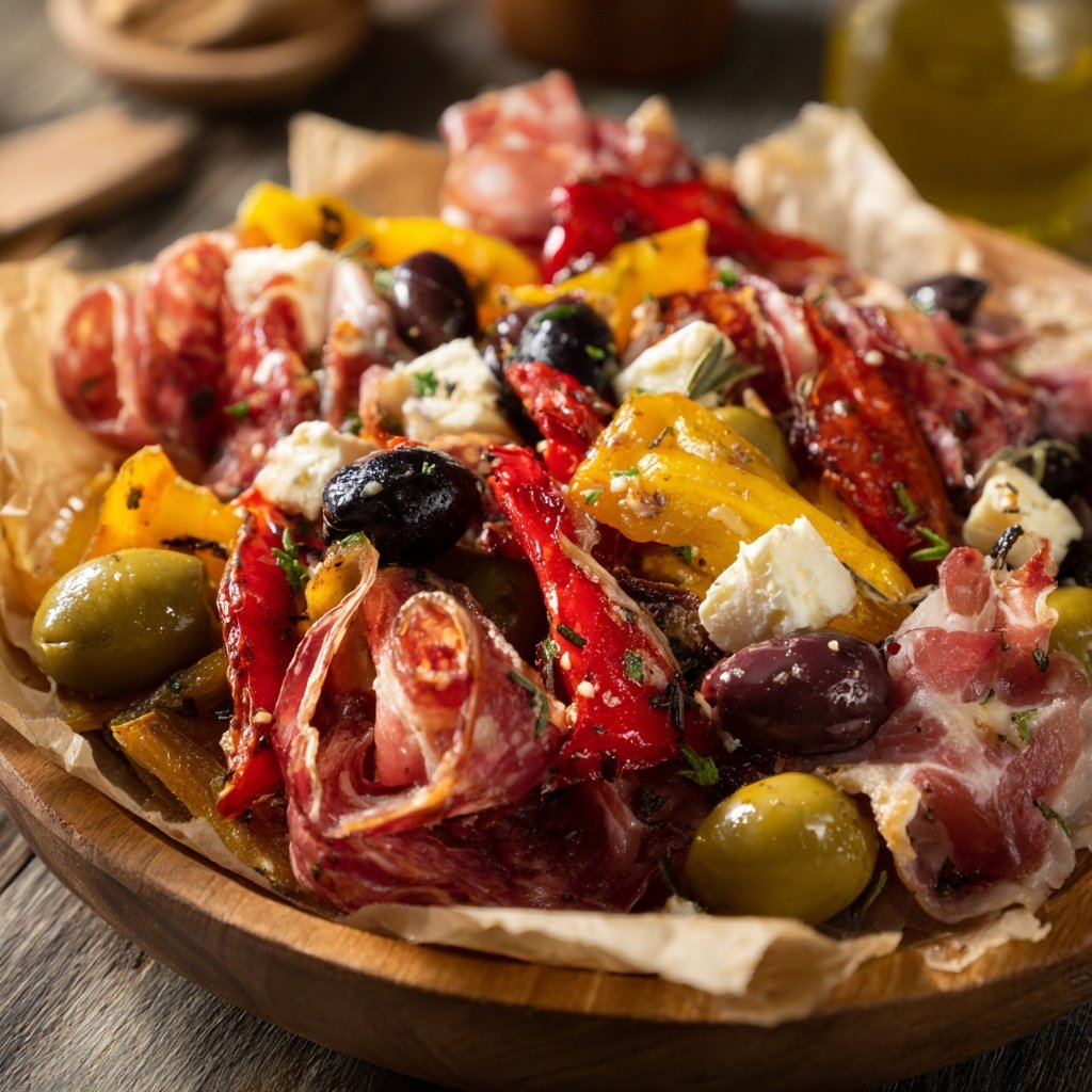 Mediterrane Antipasti Platte