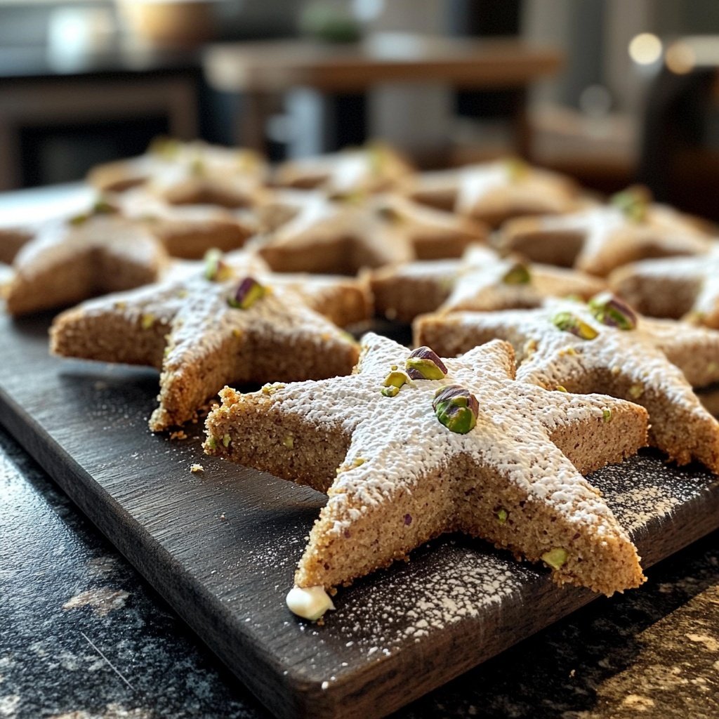 Pistazien Zimtsterne