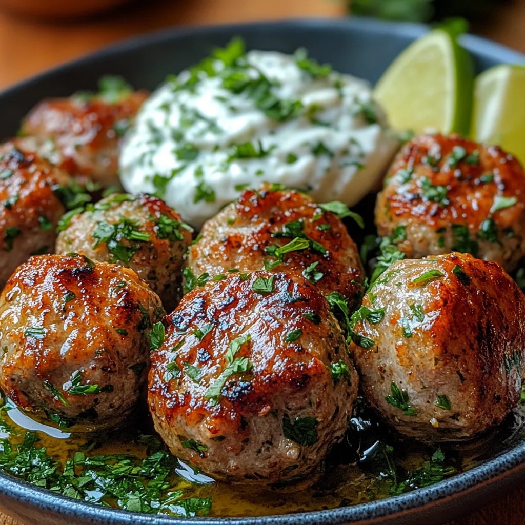 Griechische Truthahn-Fleischbällchen mit Tzatziki: Ein Unglaubliches Ultimatives Rezept