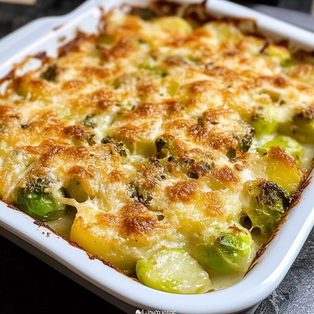 Rosenkohl-Kartoffel-Auflauf