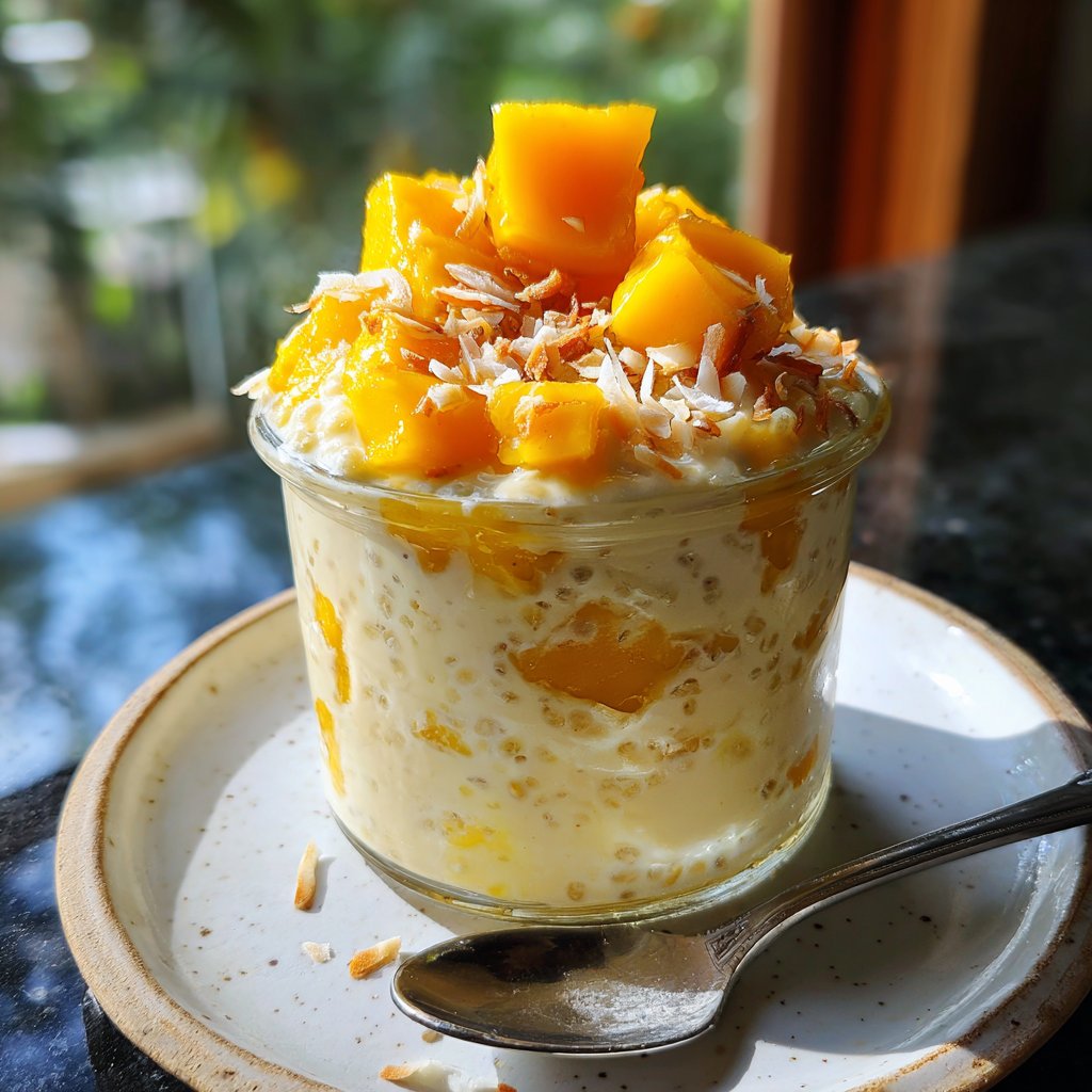 Mango Coconut Chia Pudding
