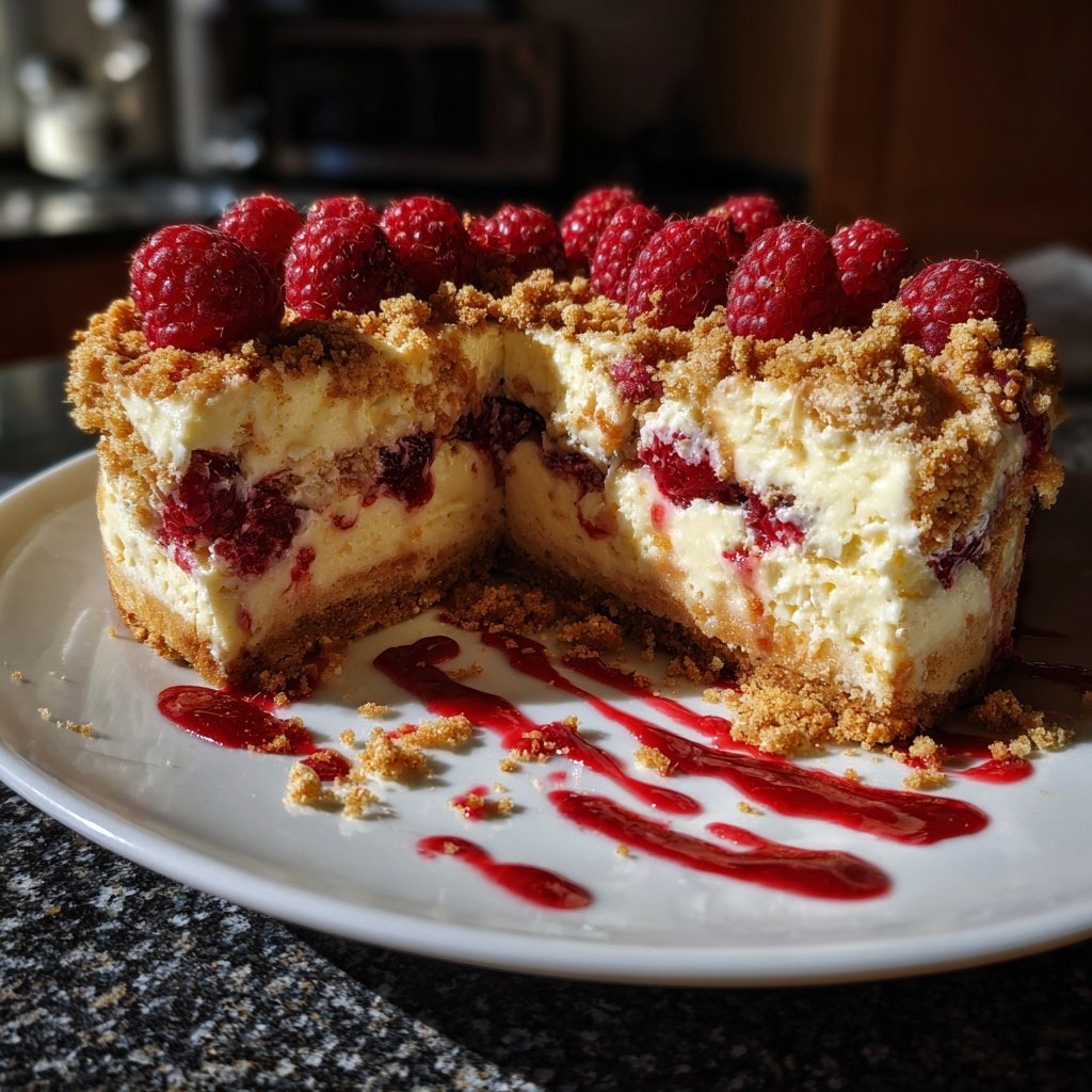 Spekulatius Dessert mit Himbeeren
