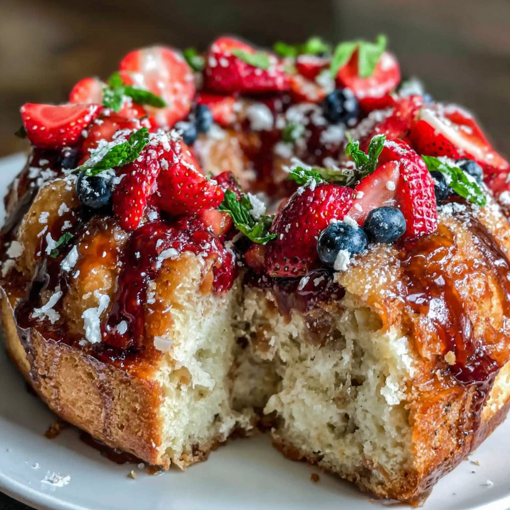 Frühlingskuchen mit Beeren