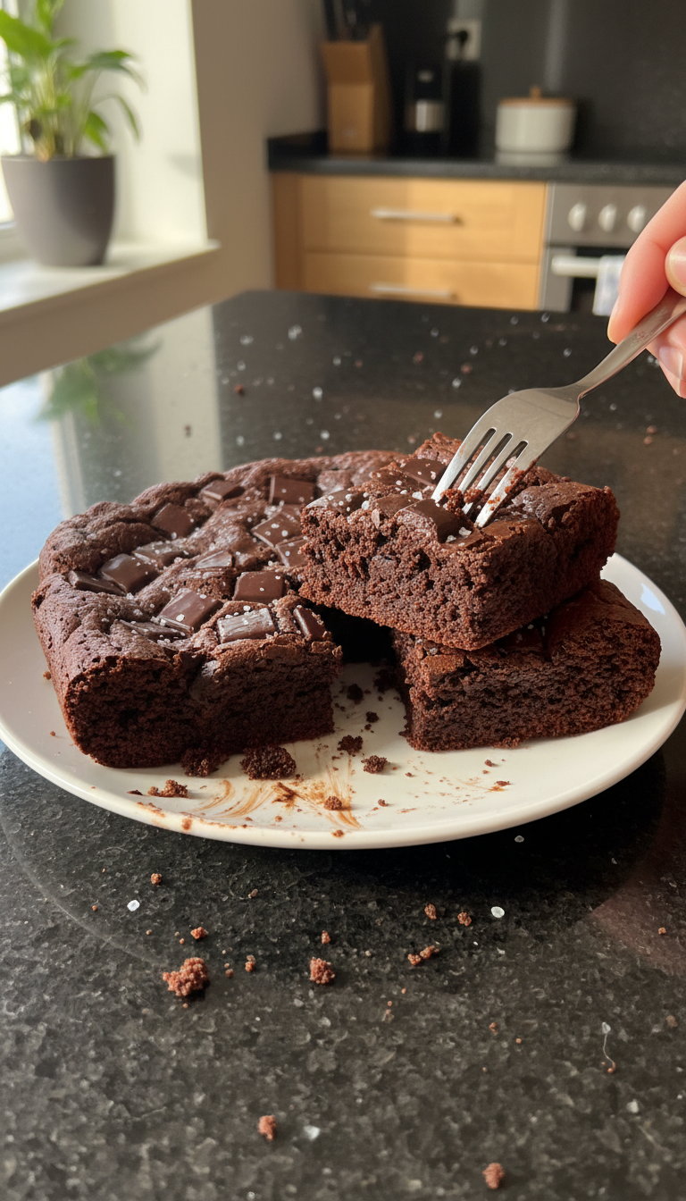 Schoko Stückchen Sauerteig Brownies​