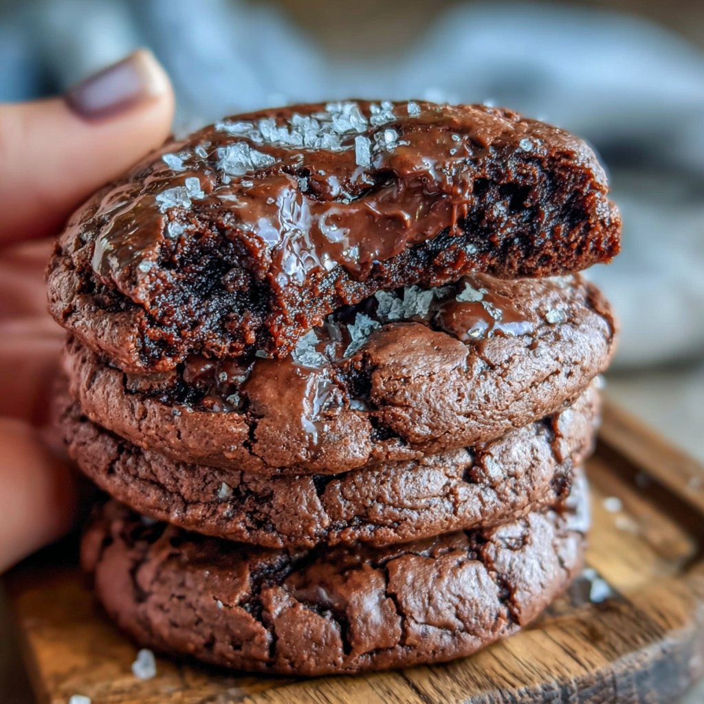 Fudgy-Brownies gefüllt mit Karamell