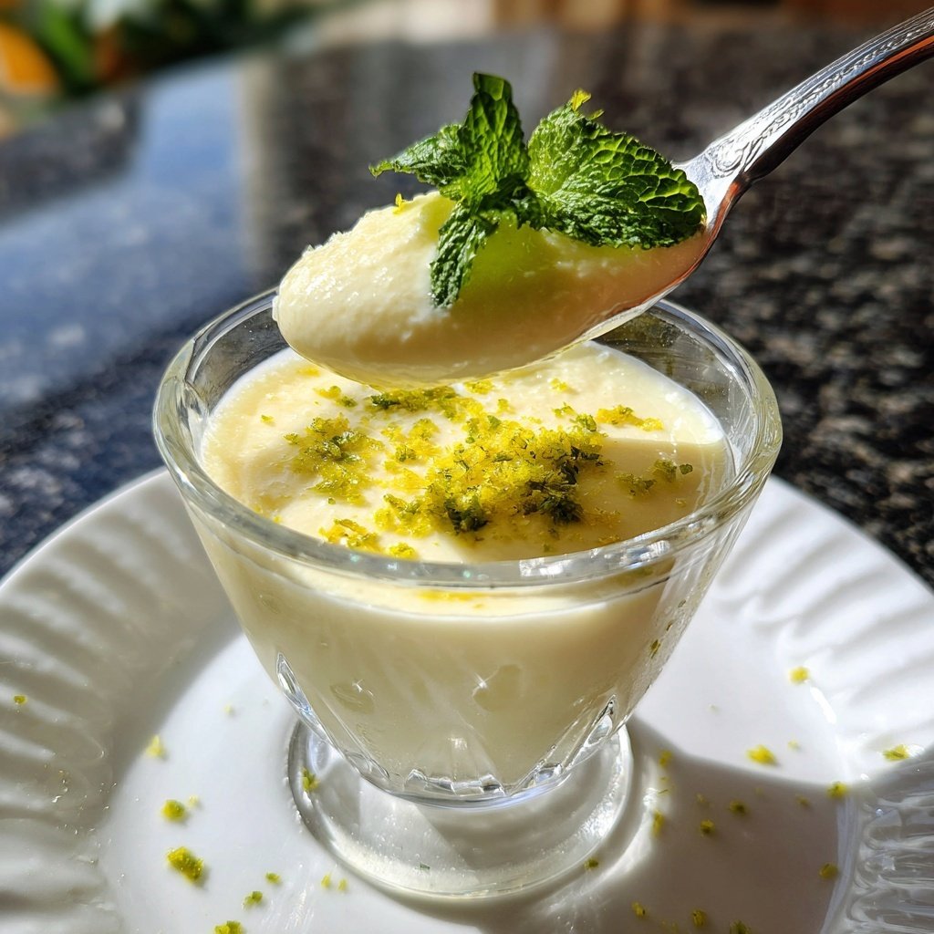 Meyer Zitronen Panna Cotta