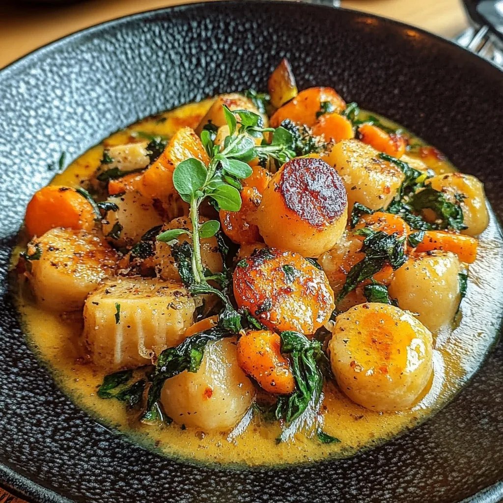 Herbstliche Gnocchi mit Kürbis und Gemüse