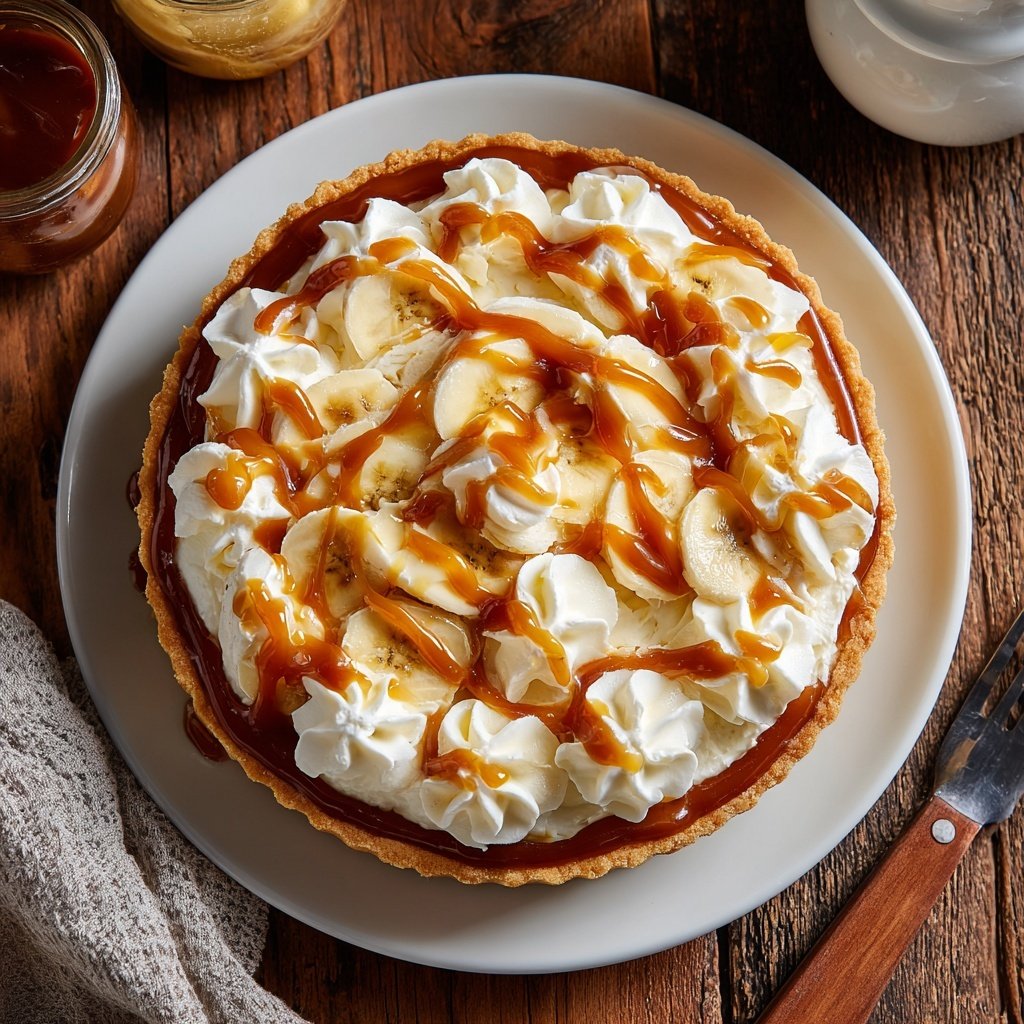Leckerer Banoffee-Kuchen mit Vanille