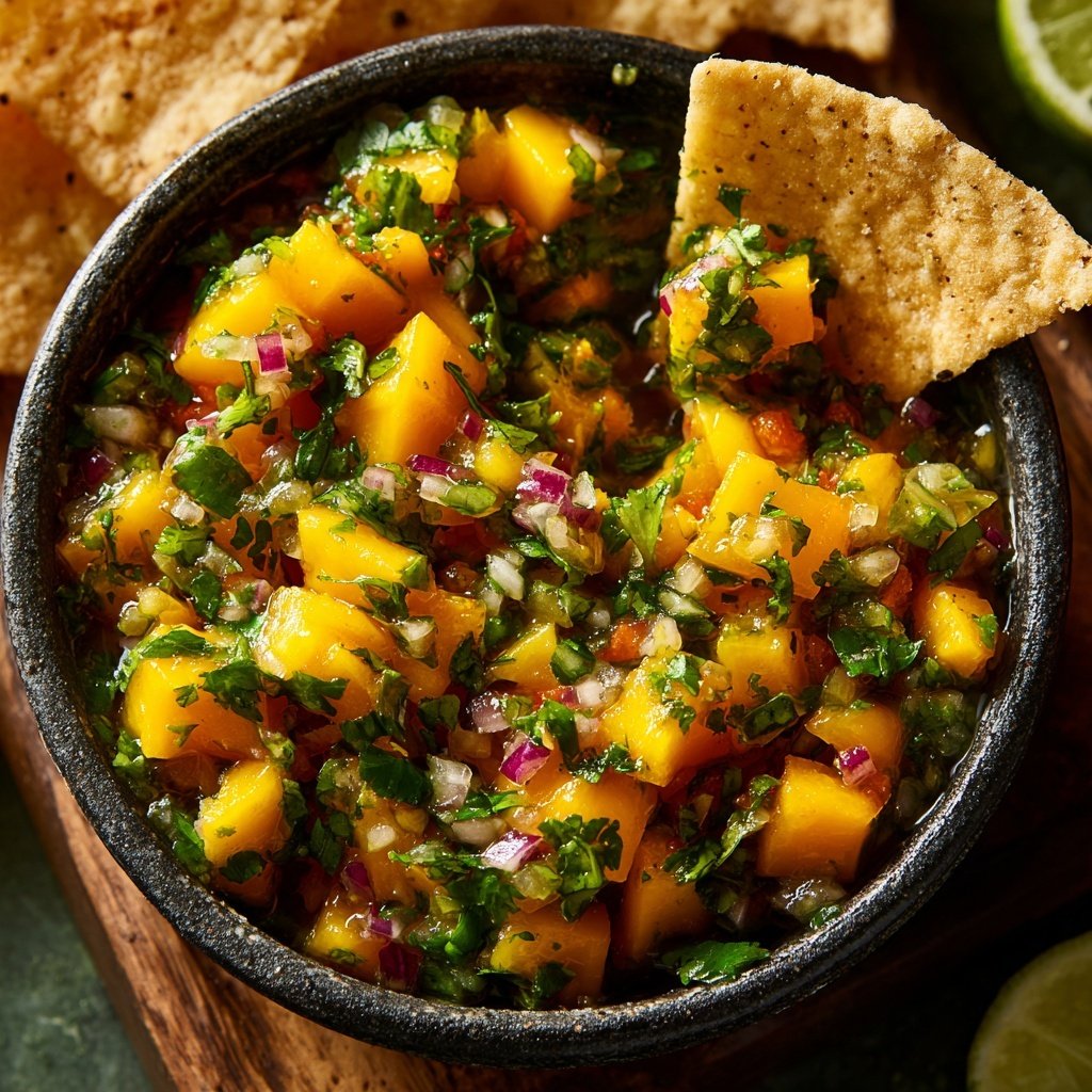 Einfache Mango Salsa