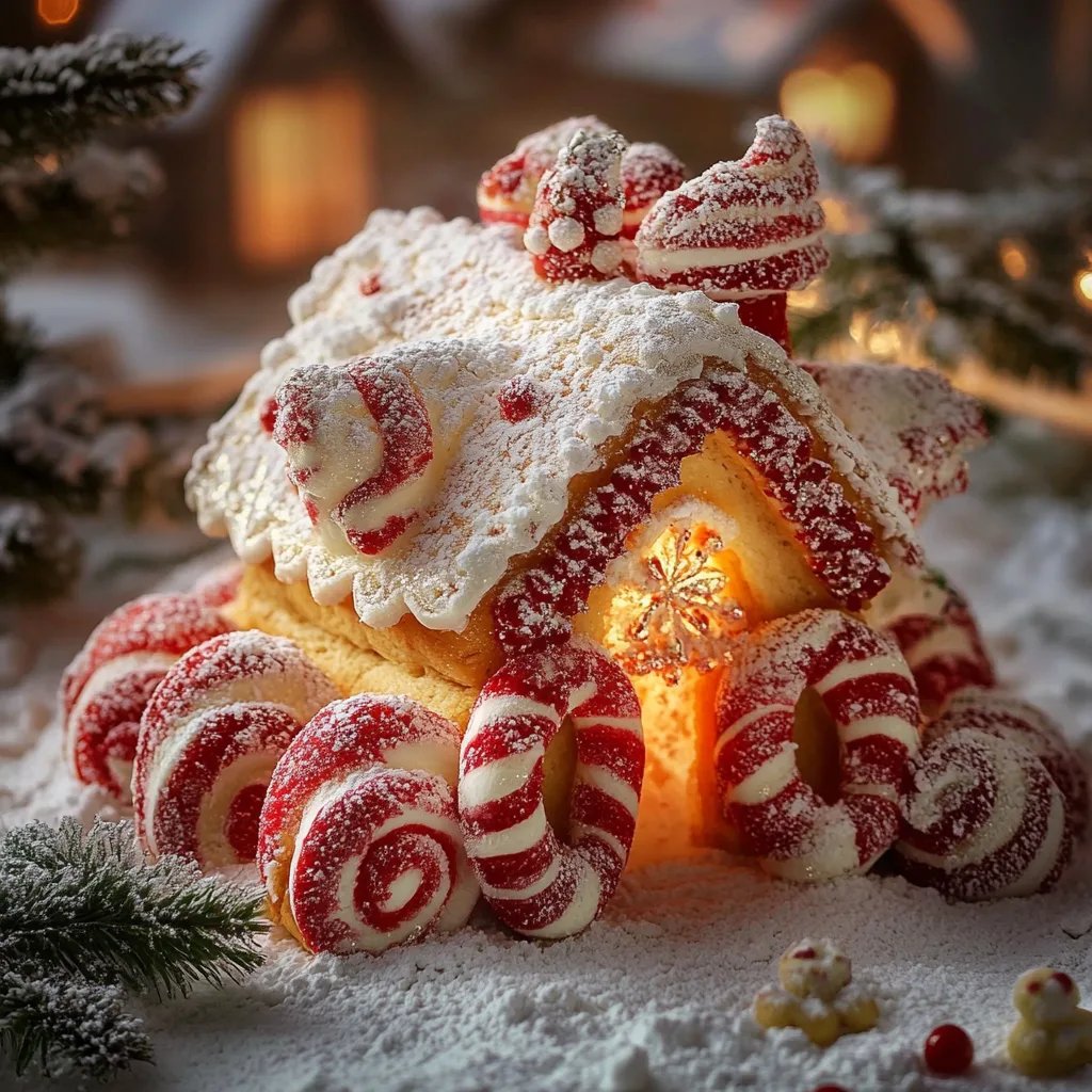 Festliche Zuckerstangen Kekse