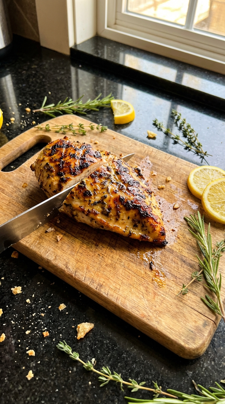 Gegrilltes Zitronen Kräuter Hähnchen