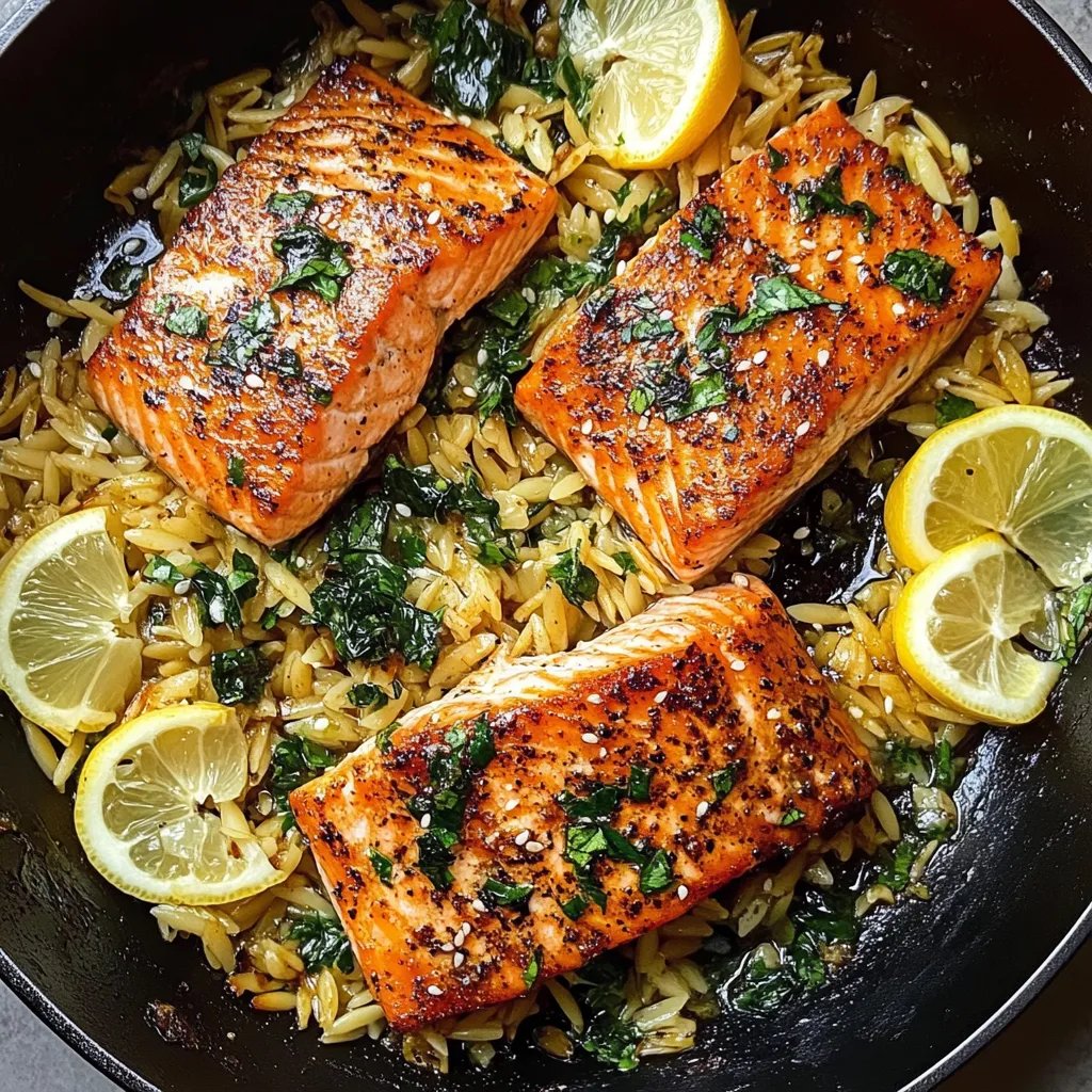 Lachs aus einer Pfanne mit Zitronen-Orzo: Ein Unglaubliches Ultimatives Rezept