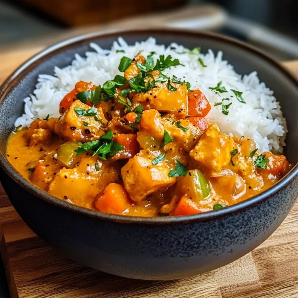 Veganes Kürbis Curry mit Kokosmilch