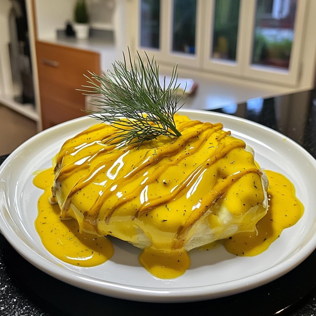 Rosenkohl in Frischkäse-Senfsauce