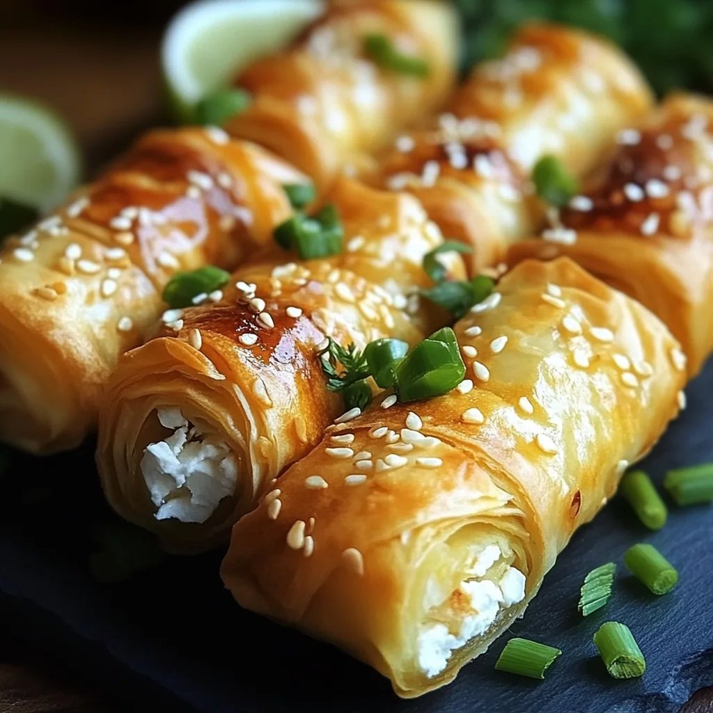 Knusprige Feta-Röllchen: Unglaublich einfaches Ultimatives Rezept für 5 Genussmomente
