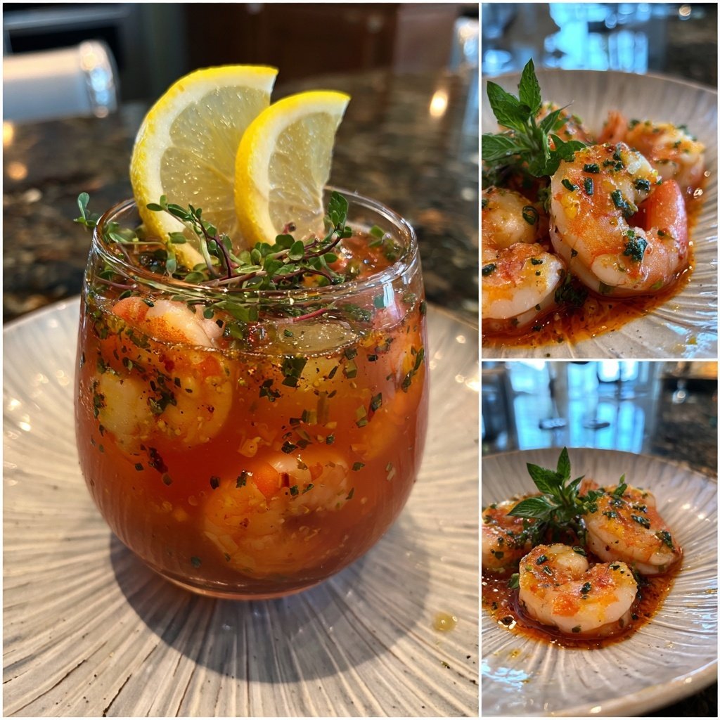 Garnelen Cocktail mit würziger Soße