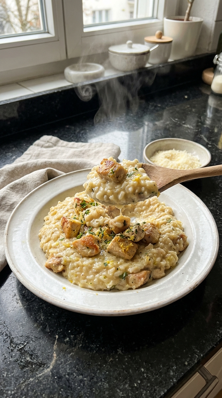 Cremiges Zitronen Hähnchen Risotto